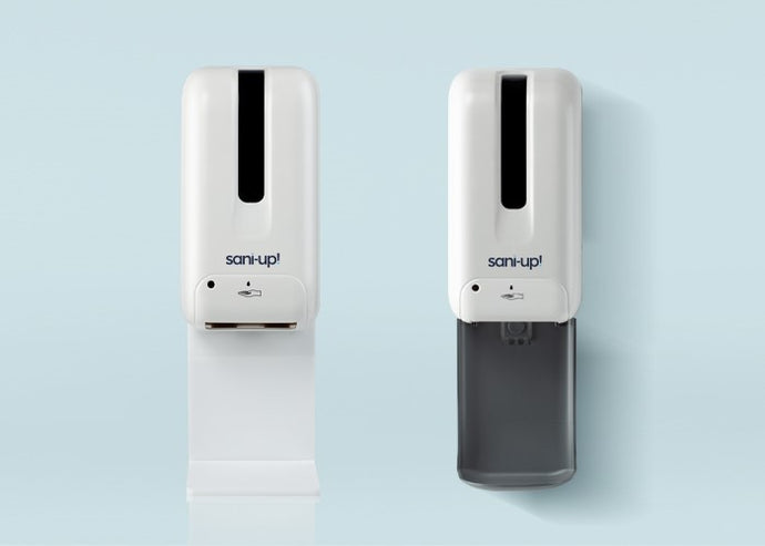 Our Adorable Sani-Up Dispensers Need Business Homes